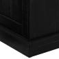 Preview: TV-Schrank HALDEN 2 Schiebetüren Schwarz 150x40x60cm Massivholz