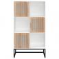 Preview: Highboard Weiß 70x35x125 cm Holzwerkstoff