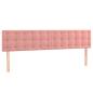 Preview: Bettgestell ohne Matratze Rosa 120x190 cm Samt