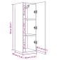 Preview: TV-Schrank Altholz-Optik 30,5x30x90 cm Holzwerkstoff