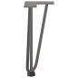 Preview: Haarnadelbeine 4 Stk. Naturstahl 30 cm Massivstahl