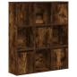 Preview: Bücherregal Räuchereiche 89x24x101,5 cm Holzwerkstoff
