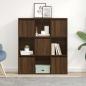 Preview: Bücherregal Braun Eichen-Optik 89x24x101,5 cm Holzwerkstoff