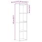 Preview: Bücherregal/TV-Schrank Artisan-Eiche 36x30x143 cm Holzwerkstoff