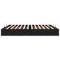 Preview: Ottoman-Bett ohne Matratze Schwarz 200x200 cm Samt