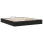Preview: Ottoman-Bett ohne Matratze Schwarz 200x200 cm Samt