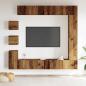 Preview: 9-tlg. TV-Schrank-Set Wandmontage Altholz-Optik Holzwerkstoff