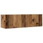 Preview: 9-tlg. TV-Schrank-Set Wandmontage Altholz-Optik Holzwerkstoff