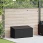 Preview: Garten-Auflagenbox Schwarz 110x50x58 cm Poly Rattan