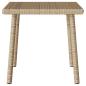 Preview: ARDEBO.de - Garten-Couchtisch Rechteckig Beige 40x40x37 cm Poly Rattan