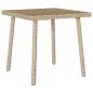 Preview: Garten-Couchtisch Rechteckig Beige 40x40x37 cm Poly Rattan