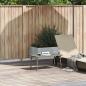 Preview: Garten-Couchtisch Rechteckig Grau 80x40x37 cm Poly Rattan