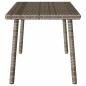Preview: Garten-Couchtisch Rechteckig Grau 80x40x37 cm Poly Rattan