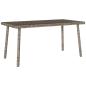Preview: Garten-Couchtisch Rechteckig Grau 80x40x37 cm Poly Rattan