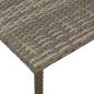 Preview: Garten-Couchtisch Rechteckig Grau 80x40x37 cm Poly Rattan