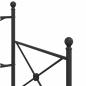 Preview: Tagesbett Ausziehbar ohne Matratze Schwarz 90x200 cm Stahl