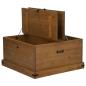 Preview: Truhe HALDEN 91x91x47 cm Massivholz Kiefer