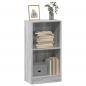 Preview: ARDEBO.de - Bücherregal Grau Sonoma 40x24x76 cm Holzwerkstoff