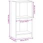 Preview: Bücherregal Grau Sonoma 40x24x76 cm Holzwerkstoff