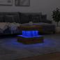 Preview: Couchtisch mit LED-Leuchten Artisan-Eiche 50x50x40 cm
