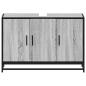 Preview: Waschbeckenunterschrank Grau Sonoma 90x33x60 cm Holzwerkstoff