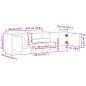Preview: TV-Schrank Artisan-Eiche 150x33,5x45 cm Holzwerkstoff