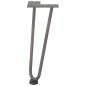 Preview: Haarnadelbeine 4 Stk. Naturstahl 30 cm Massivstahl