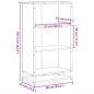 Preview: Bücherregal Sonoma-Eiche 60x35x107,5 cm Holzwerkstoff