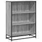 Preview: Bücherregal Grau Sonoma 80,5x35x107,5 cm Holzwerkstoff