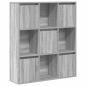 Preview: Bücherregal Grau Sonoma 89x24x101,5 cm Holzwerkstoff