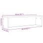 Preview: Küchenregal Stapelbar Grau Sonoma 50x15x16 cm Holzwerkstoff