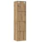 Preview: Bücherregal/TV-Schrank Altholz-Optik 36x30x143 cm Holzwerkstoff