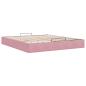Preview: Ottoman-Bett ohne Matratze Rosa 200x200 cm Samt