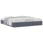 Preview: Ottoman-Bett ohne Matratze Dunkelgrau 200x200 cm Samt