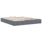 Preview: Ottoman-Bett ohne Matratze Dunkelgrau 200x200 cm Samt