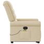 Preview: Elektrischer Massagesessel mit Aufstehhilfe Creme Stoff