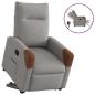 Preview: ARDEBO.de - Relaxsessel mit Aufstehhilfe Elektrisch Taupe Stoff