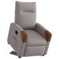 Preview: Relaxsessel mit Aufstehhilfe Elektrisch Taupe Stoff