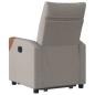 Preview: Relaxsessel mit Aufstehhilfe Elektrisch Taupe Stoff