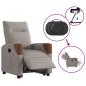 Preview: Relaxsessel mit Aufstehhilfe Elektrisch Taupe Stoff