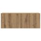 Preview: 7-tlg. TV-Schrank-Set Wandmontage Artisan-Eiche Holzwerkstoff