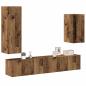 Preview: ARDEBO.de - 4-tlg. TV-Schrank-Set Wandmontage Altholz-Optik Holzwerkstoff