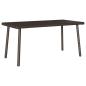 Preview: Garten-Couchtisch Rechteckig Braun 80x40x37 cm Poly Rattan
