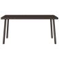 Preview: Garten-Couchtisch Rechteckig Braun 80x40x37 cm Poly Rattan