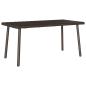 Preview: Garten-Couchtisch Rechteckig Braun 80x40x37 cm Poly Rattan