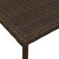 Preview: Garten-Couchtisch Rechteckig Braun 80x40x37 cm Poly Rattan