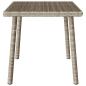 Preview: Garten-Couchtisch Rechteckig Hellgrau 60x40x37 cm Poly Rattan