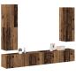 Preview: ARDEBO.de - 4-tlg. TV-Schrank-Set Wandmontage Altholz-Optik Holzwerkstoff