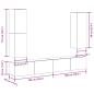 Preview: 4-tlg. TV-Schrank-Set Wandmontage Altholz-Optik Holzwerkstoff