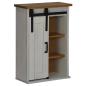 Preview: Hängeschrank HALDEN mit Schiebetür Weiß 49x22,5x70 cm Kiefer